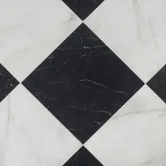 Antique chequer marble porcelain sample